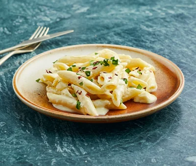 Kermainen Valkohomejuustopasta Castello® Creamy White -Juustosta