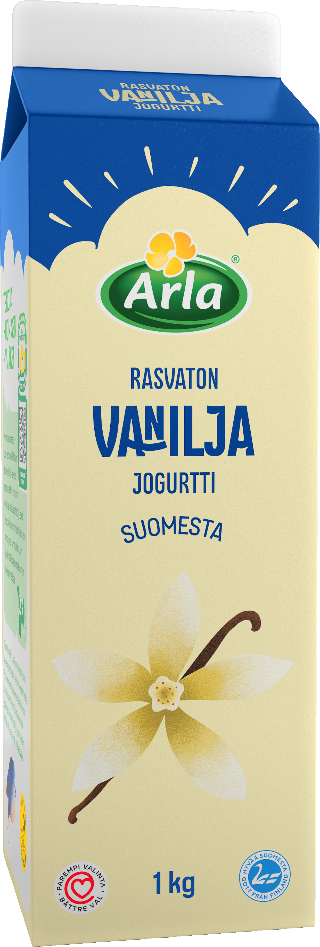 Arla rasvaton vaniljajogurtti 1kg