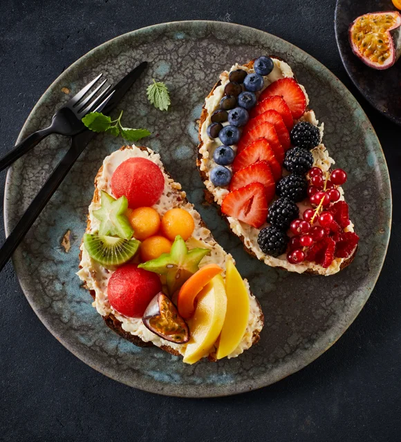 Fruity Toast with Pineapple Cream Cheese