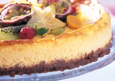 Choklad- och apelsincheesecake