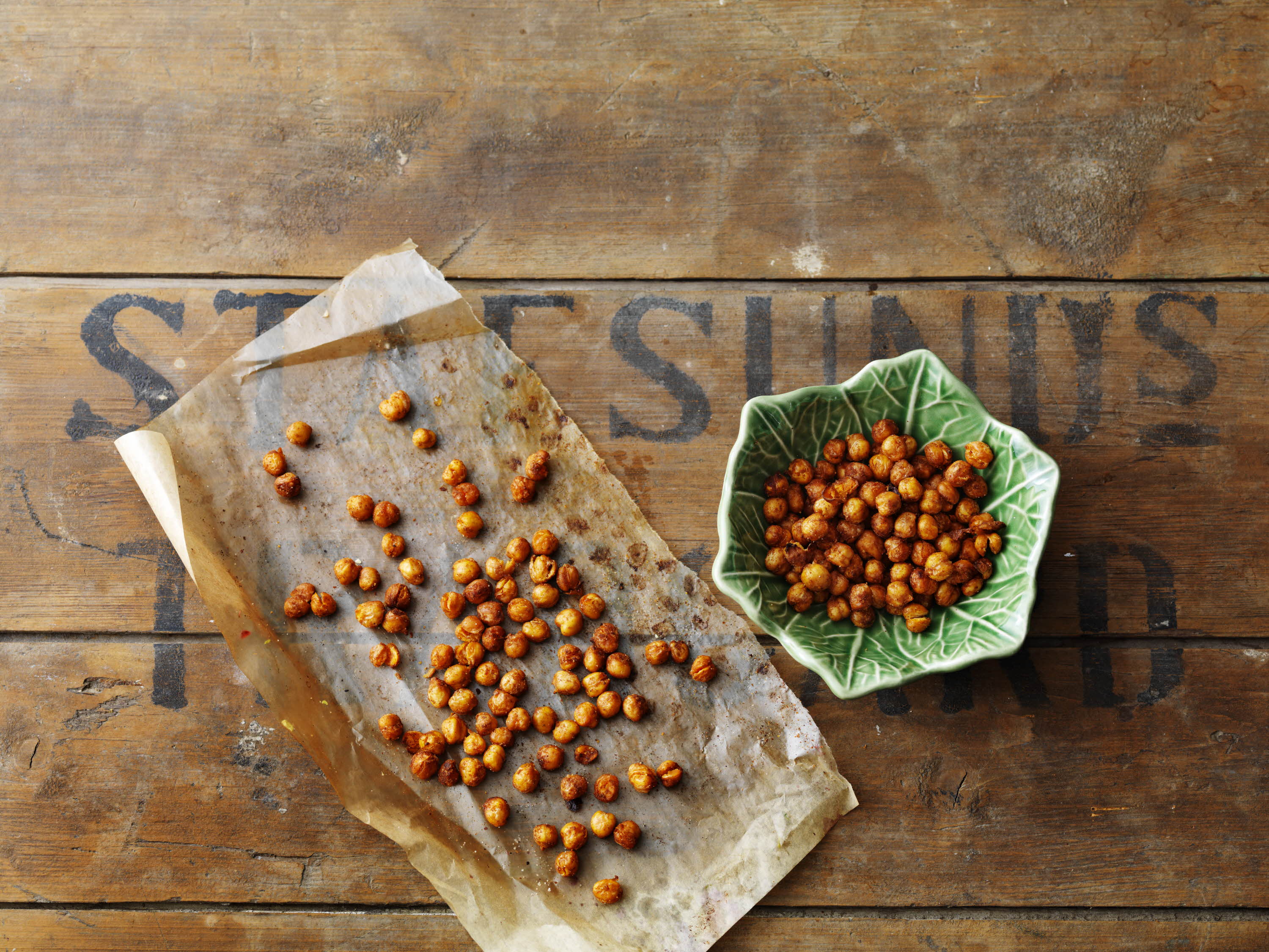 Geröstete Kichererbsen mit Paprika