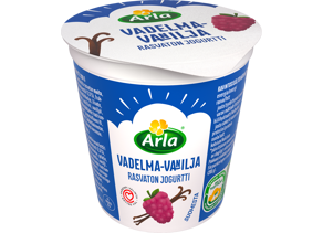 Arla rasvaton vadelma-vaniljajogurtti 200g
