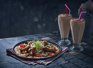 Buffalo Chicken & Blue Cheese Pizza