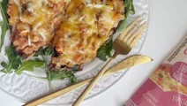 Berenjenas rellenas de atún con Arla Rallado Cheddar & Mozzarella y Arla Havarti