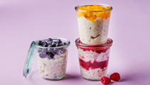 Overnight oats - tre varianter