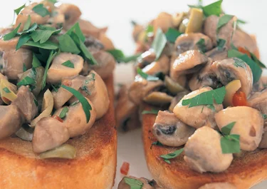 Mushroom bruschetta