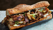 Philly cheese steak sandwich