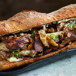 Philly cheese steak sandwich