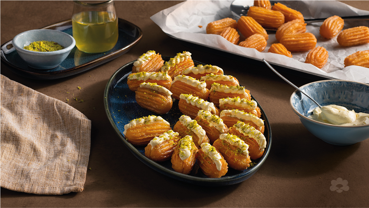 بلح الشام بالقشطة