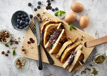 Cheesy Blueberry French Toast