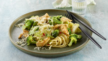 Pasta med kylling og broccoli