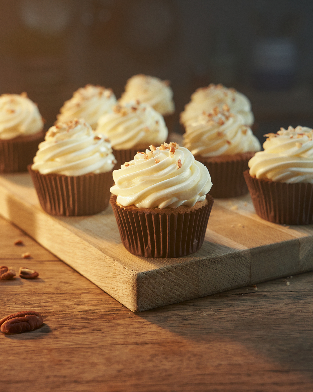 Bananmuffins med pekannødder