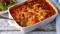Vegetarisk moussaka med aubergine och citron