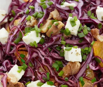 Red Cabbage & Orange Salad with Castello® Greek Style Cheese