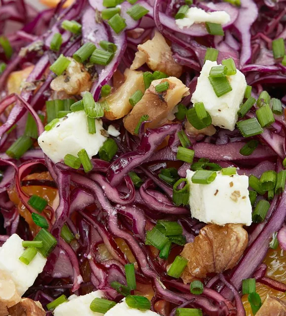 Red Cabbage & Orange Salad with Castello® Greek Style Cheese