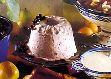 Hallonglass med vinbär