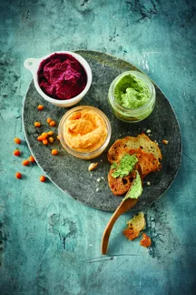 3 grøntsagsspreads