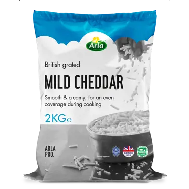 Arla Pro Mild Cheddar Cheese Grated 2kg