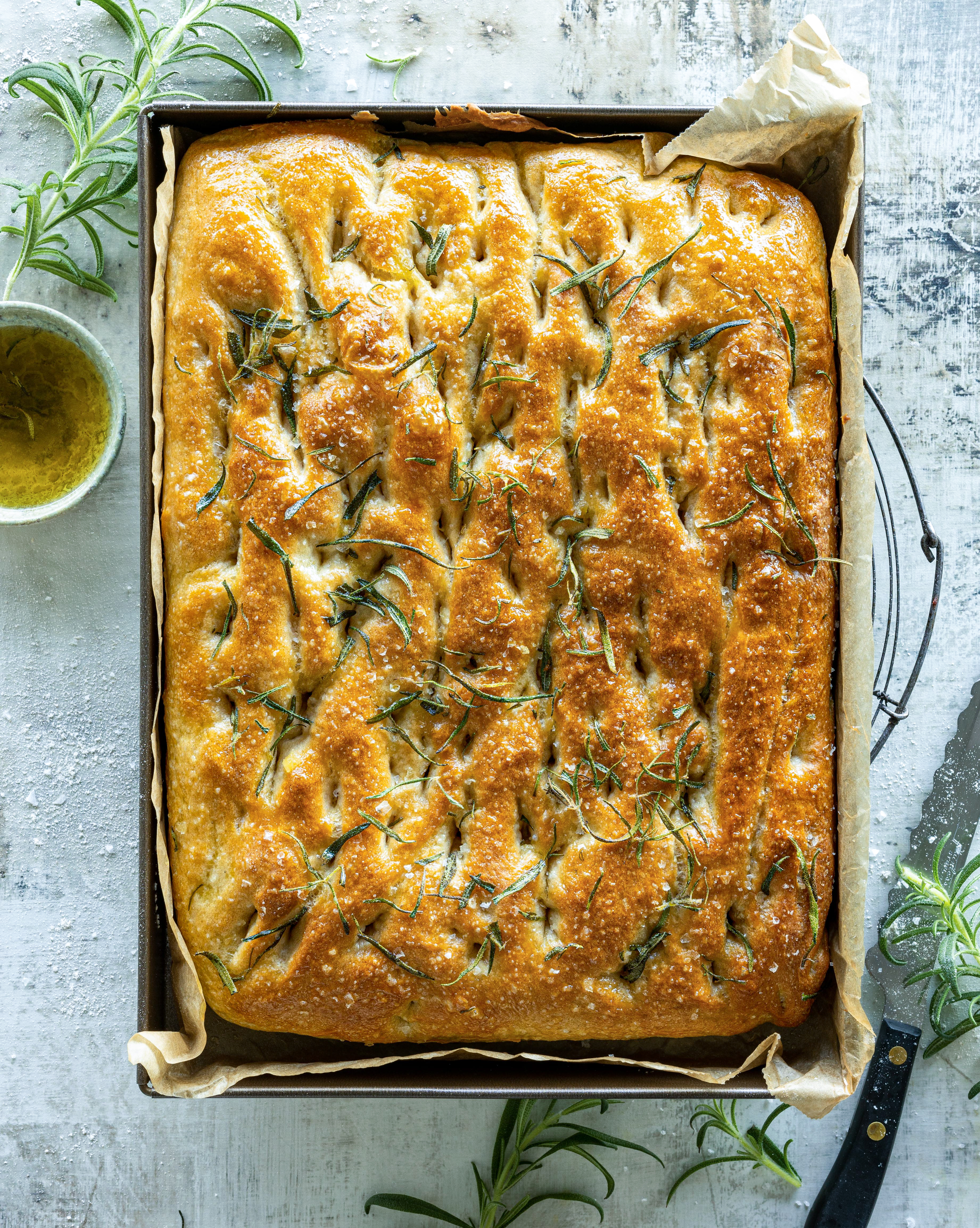 Focaccia brød