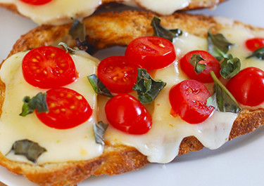 Open-Faced Caprese Tartine