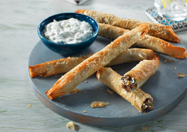 Lammfyllda filodegsrullar