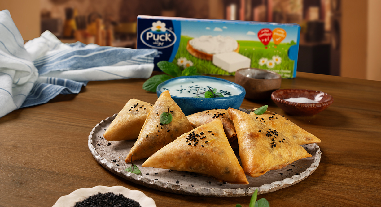 Mozzarella and Cheese Squares Sambosa