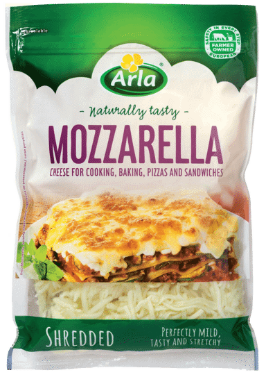 Natural Mozzarella Cheese Shredded 175g