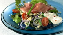 Bulgursallad med lufttorkad skinka