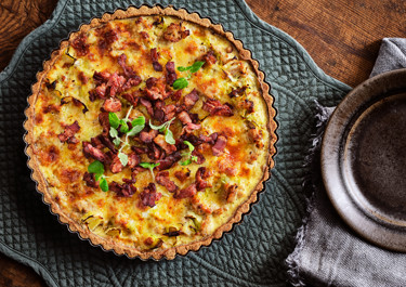 Kycklingpaj med bacon