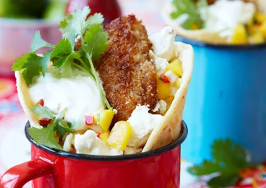 Tacos med stegt fisk