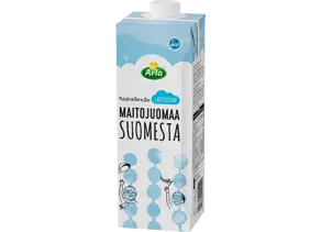 Arla Laktoositon Rasvaton Maitojuoma Suomi 1L (UHT)