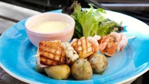 Fiskspett med räkor