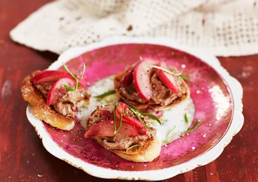 Crostini med kycklinglevermousse