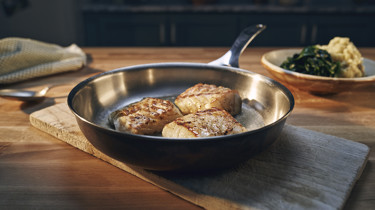 Smörstekt torskrygg med potatisstomp och spenat