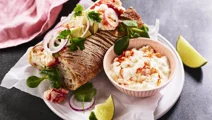 Lobster roll med cottage cheese