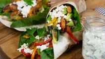 Kycklingwraps med cottage cheese