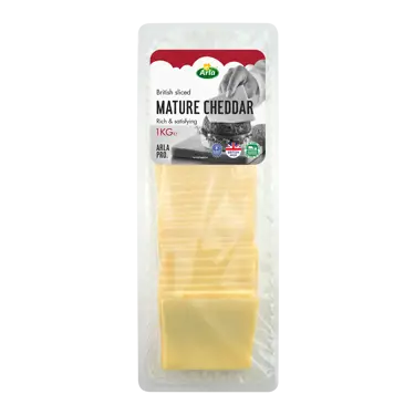 Arla Pro British Mature Cheddar Cheese Slices 1kg