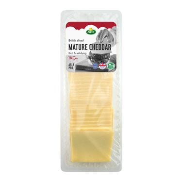 Arla Pro British Mature Cheddar Cheese Slices 1kg