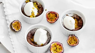 Kladdkaka i portionsformar