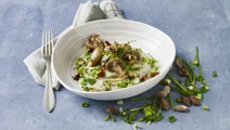 Mushroom carbonara