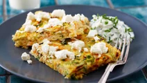 Rotfruktsfrittata med fetaost