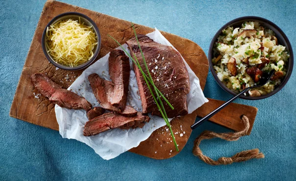 Rice with wild mushrooms