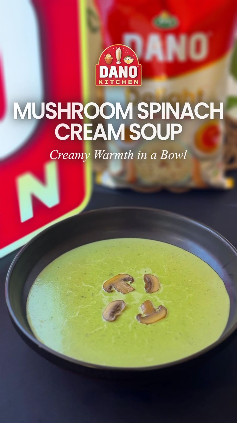 Mushroom Spinach Cream Soup