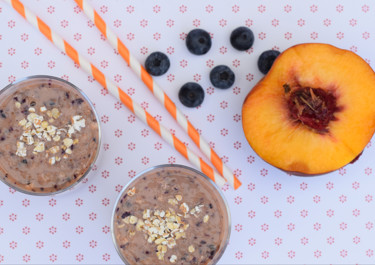 Blueberry and Peach Smoothie