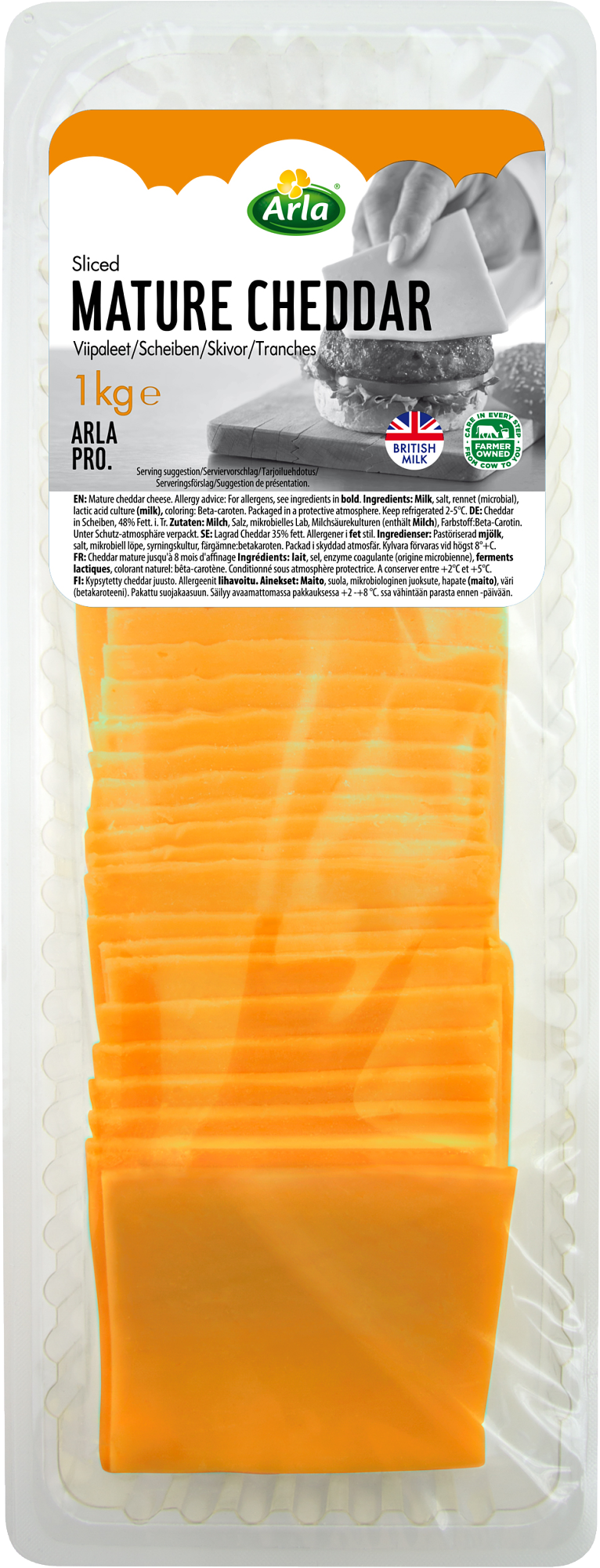 Arla Pro mature cheddar viipale 1kg