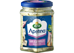 Apetina kuutiot öljyssä, valkosipuli ja persilja 265g