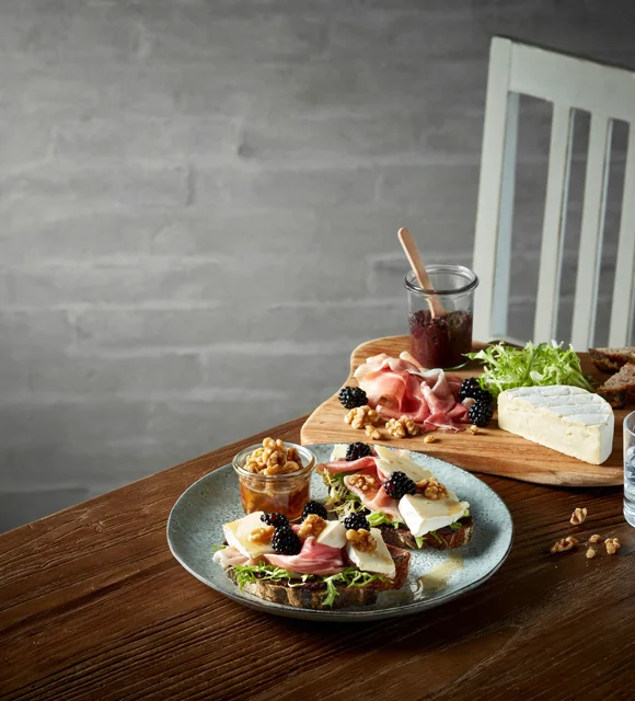 Creamy Goat open sandwich