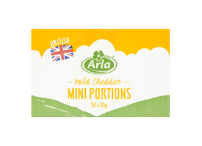 Arla Mild Cheddar Cheese Mini Portions 50 x 20g