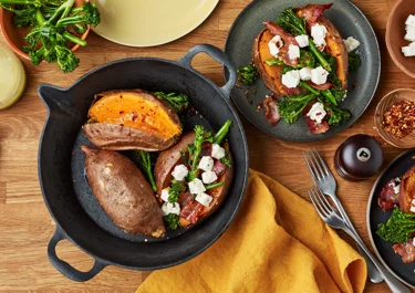 Stuffed sweet potatoes