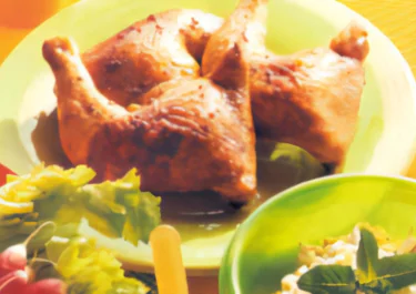 Grillad kyckling med gurksallad